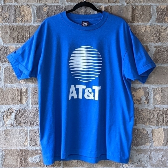 Vintage 1980s Single Stitch AT&T Short Sleeve T-Shirt XL - Picture 1 of 6